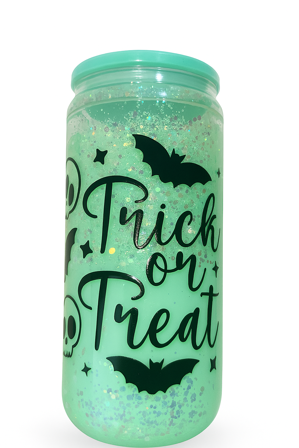 Trick or Treat Glow in the Dark Snow Globe Cup