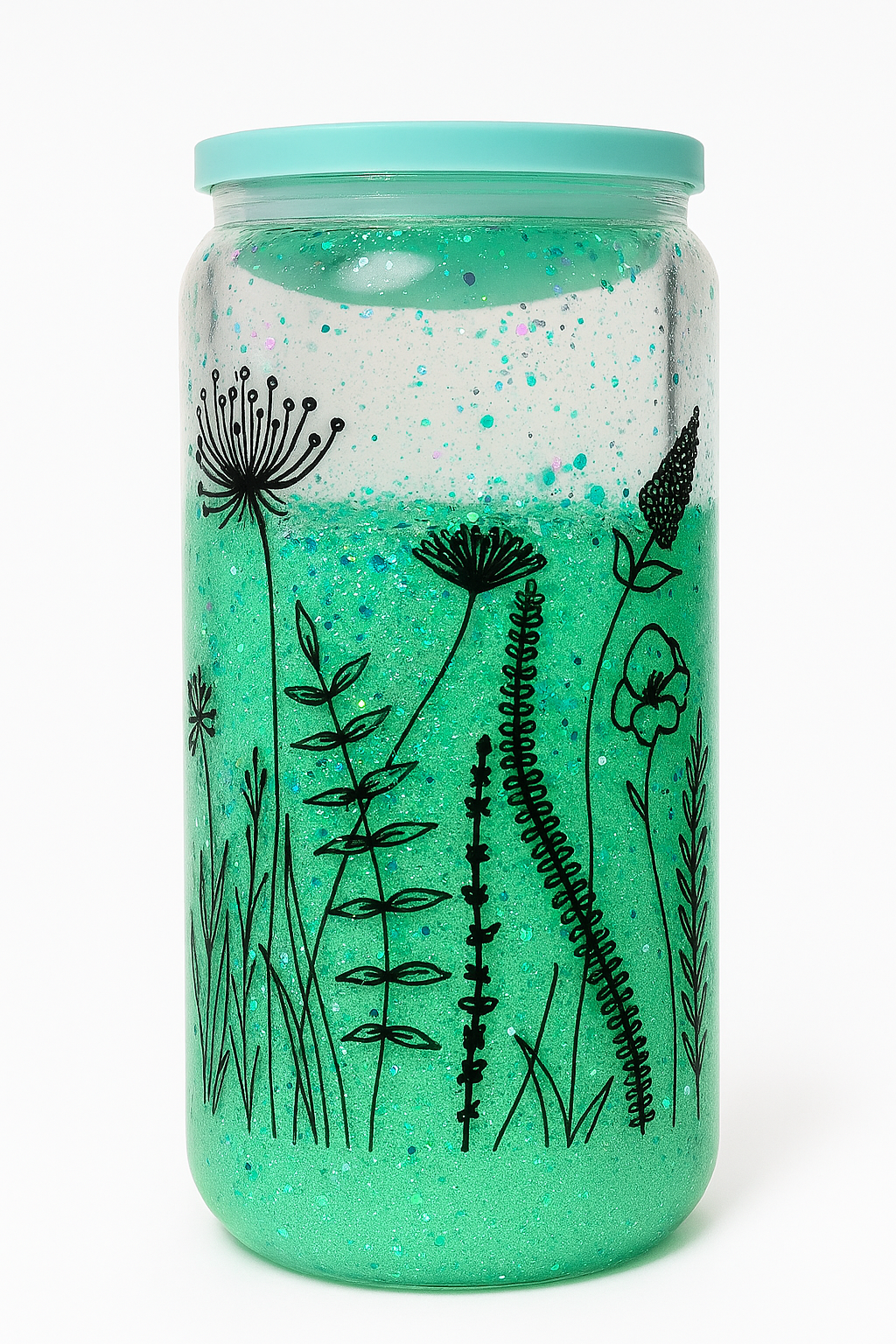 Mint Flower Lava Cup